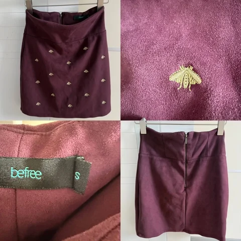 Юбка из мягкой замши с вышивкой пчел - Штаны/Брюки в Симферополь