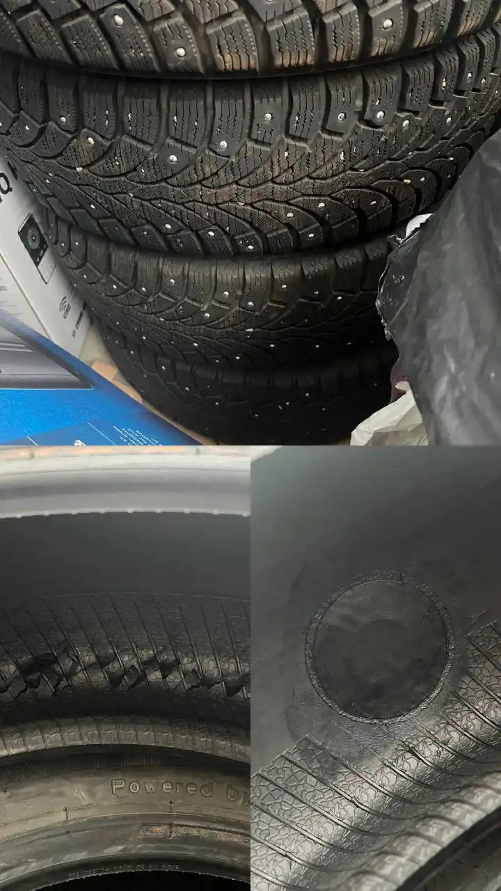 Зимние шипованные шины 185/60 R15 - Шины и диски (Запчасти) в Красноярск