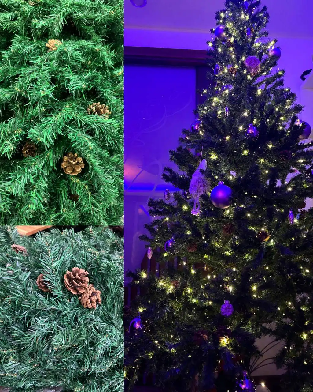 Продам пышную ёлку с шишками высотой 2 метра