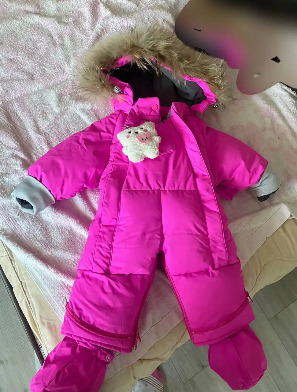 Новый зимний комбинезон 62 размер