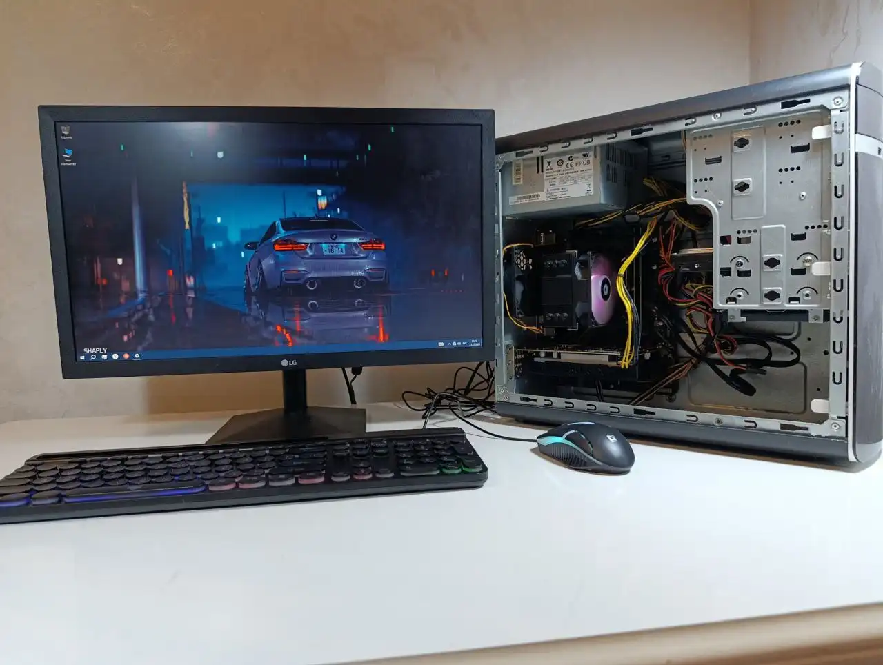 Персональный компьютер Intel Core i3-9100 с монитором