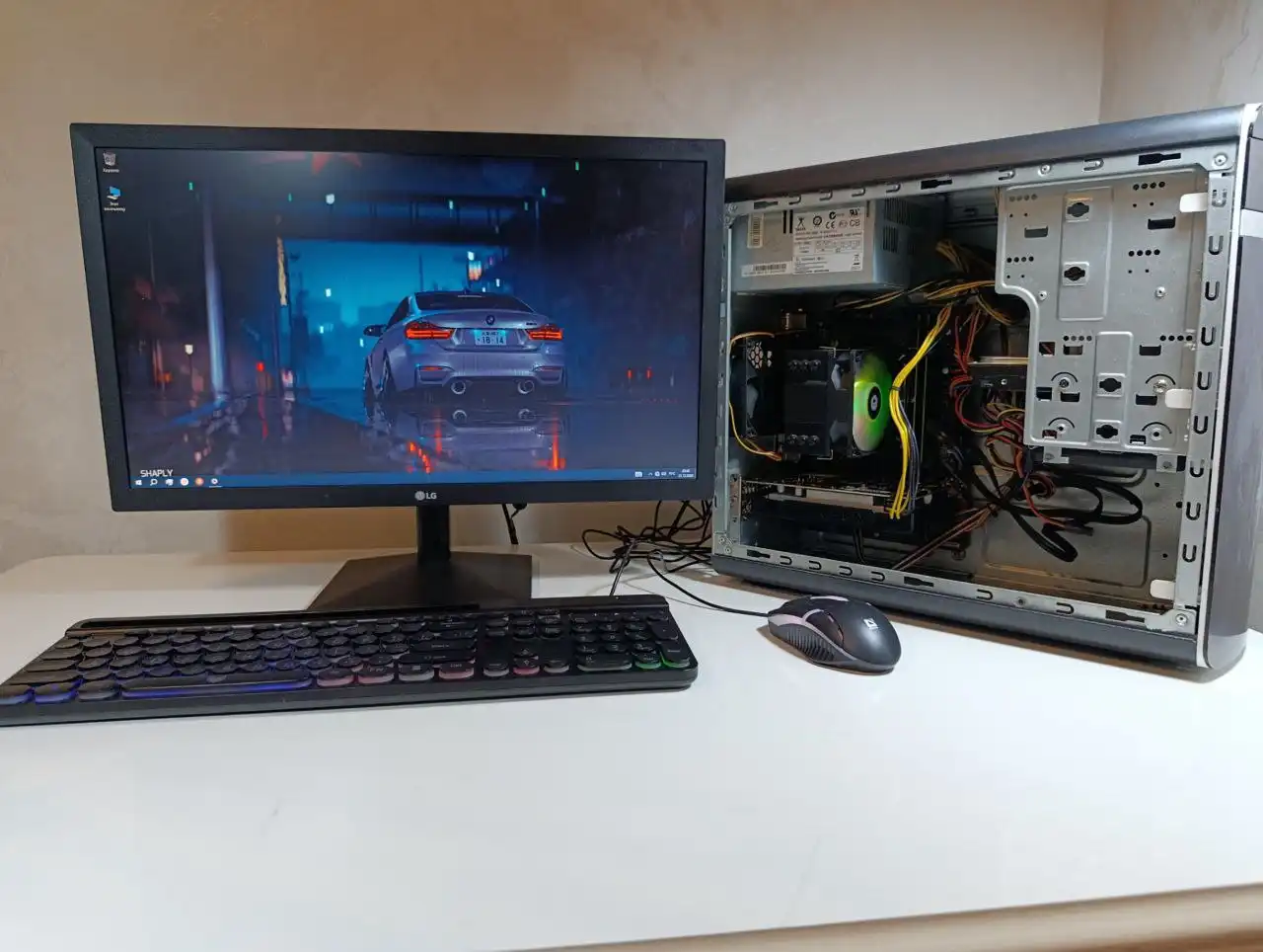 Персональный компьютер Intel Core i3-9100 с монитором