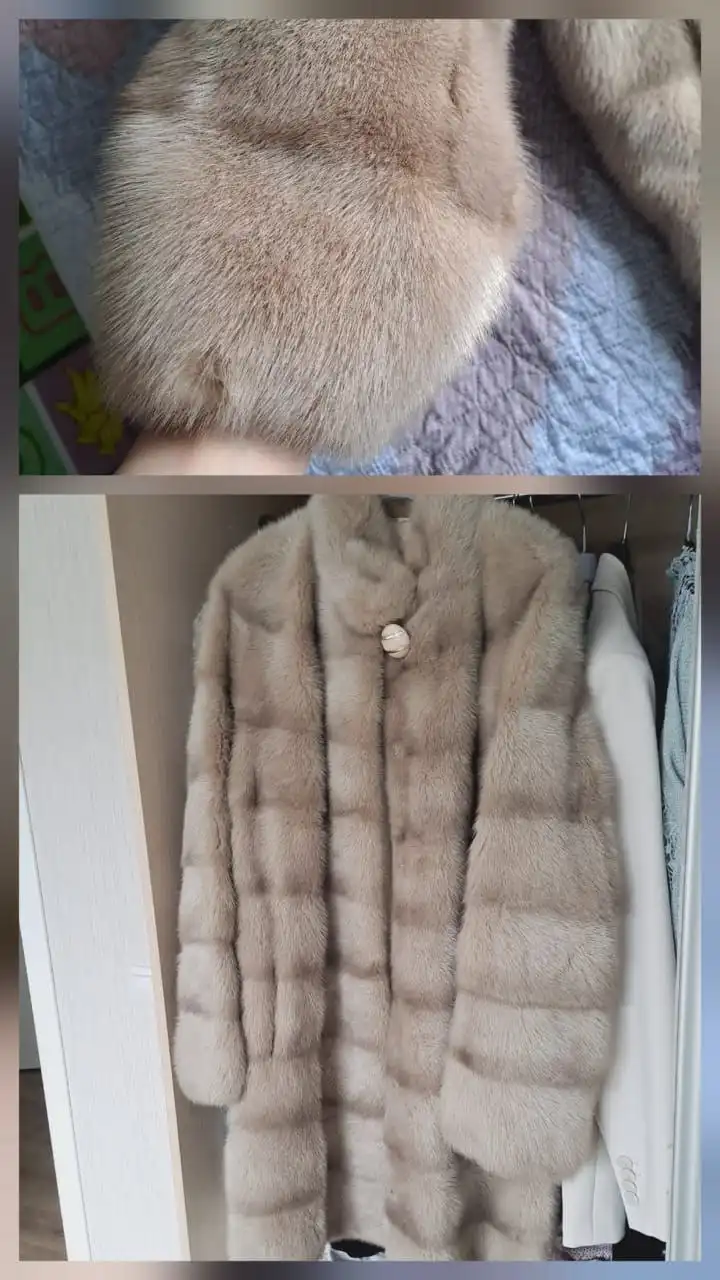 Норка цвет пудра 44-46 - Шубы и меха (Одежда) в Владивосток