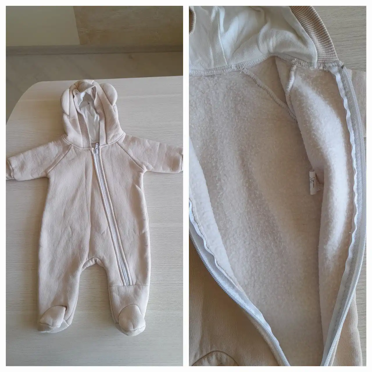 Комбинезон молочный футер с начесом размер 56 - Детская одежда (Товары для детей) в Владивосток