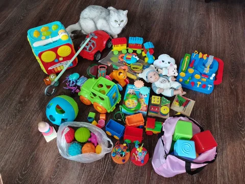 Лот игрушек: музыкальное пианино и рыбка - Профессиональное оборудование в Владивосток