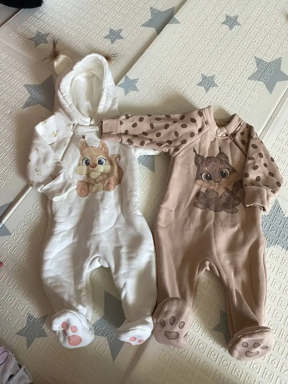 Два комбезика Little star "Белочка" и "Рысь" на рост 56-62см - Одежда для детей (Товары для детей) в Владивосток