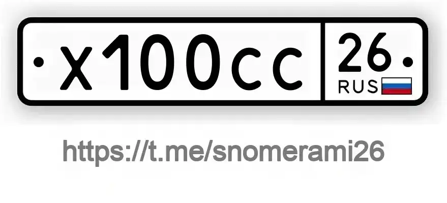 Госномер Х100СС26 в Георгиевске