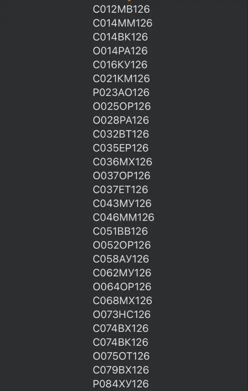 Продажа госномеров (21 шт.) - С014ВК126, С037ЕТ126