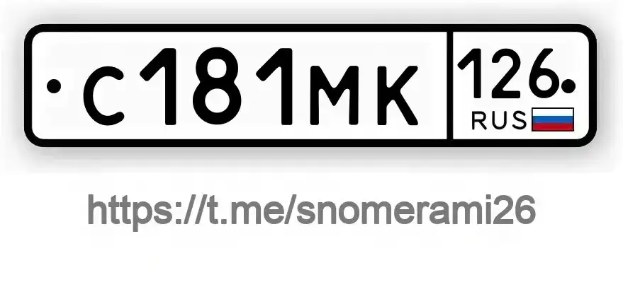 Продажа госномера С181МК126