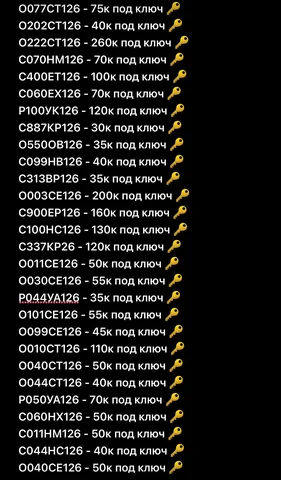 Продажа госномеров (31 шт.) - Р044УА126, РО50УА126 - Номера в Ставрополь