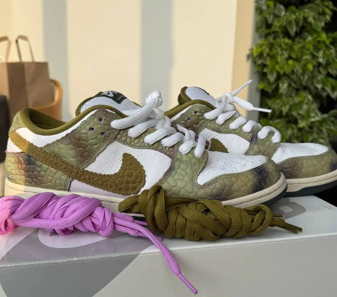 Кроссовки Alexis Sablone x Nike Dunk Low SB : Chameleon оригинал