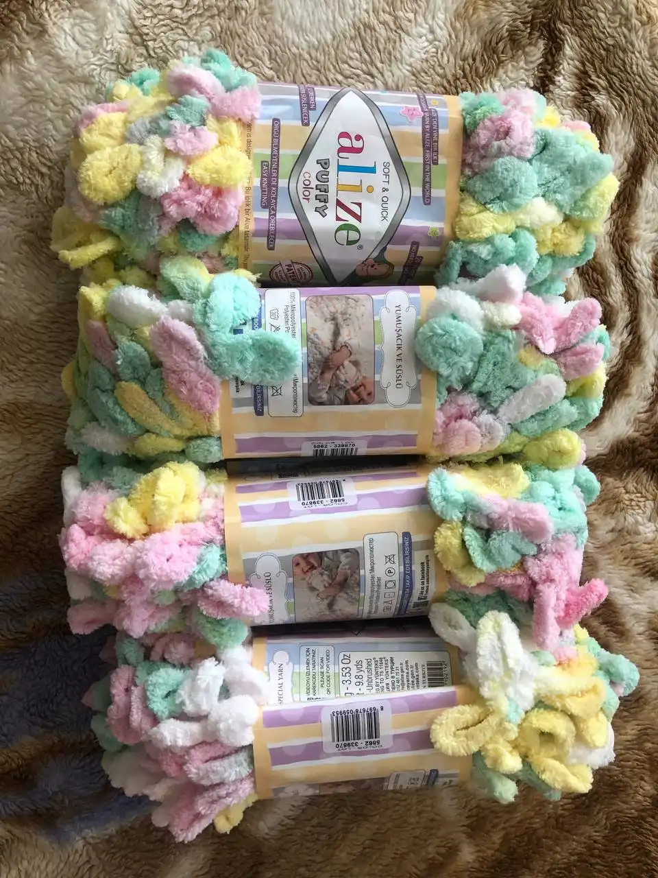 Продажа пряжи Alize Puffy для ручного вязания