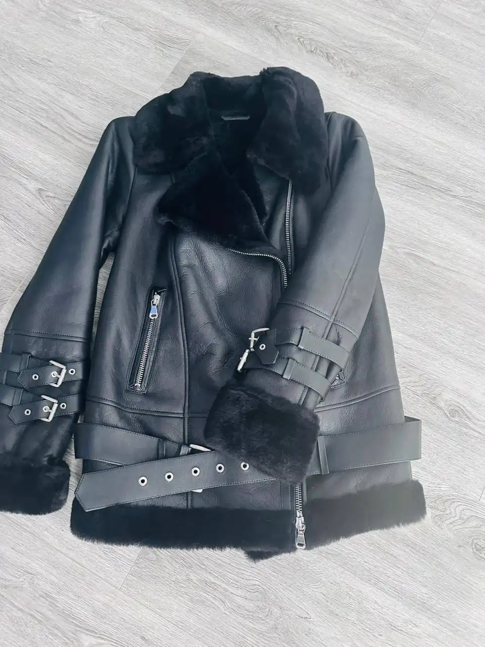 Натуральная дубленка из кожи и меха