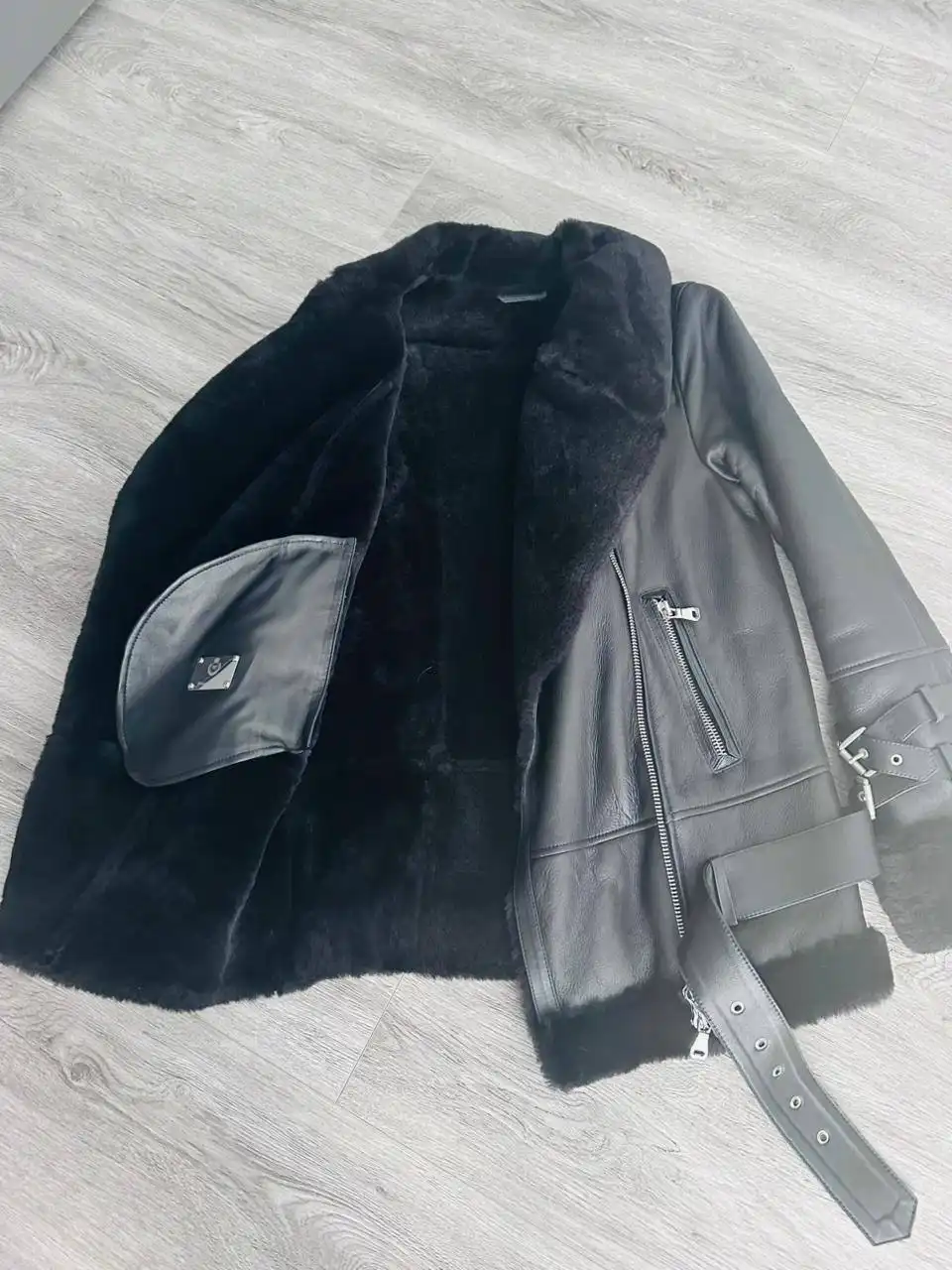 Натуральная дубленка из кожи и меха