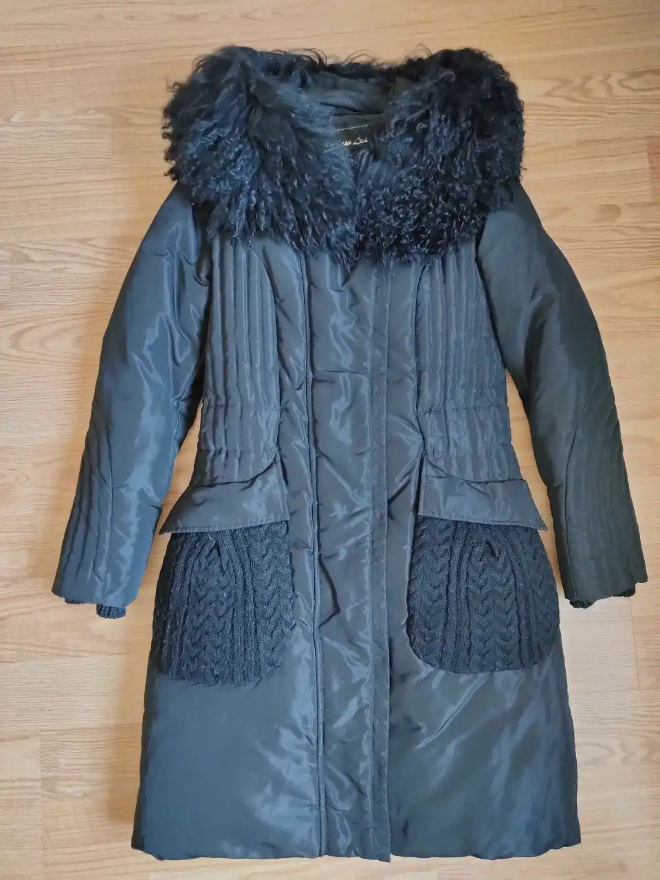 Пуховик-куртка New Lait зимний черный размер 46 (М)