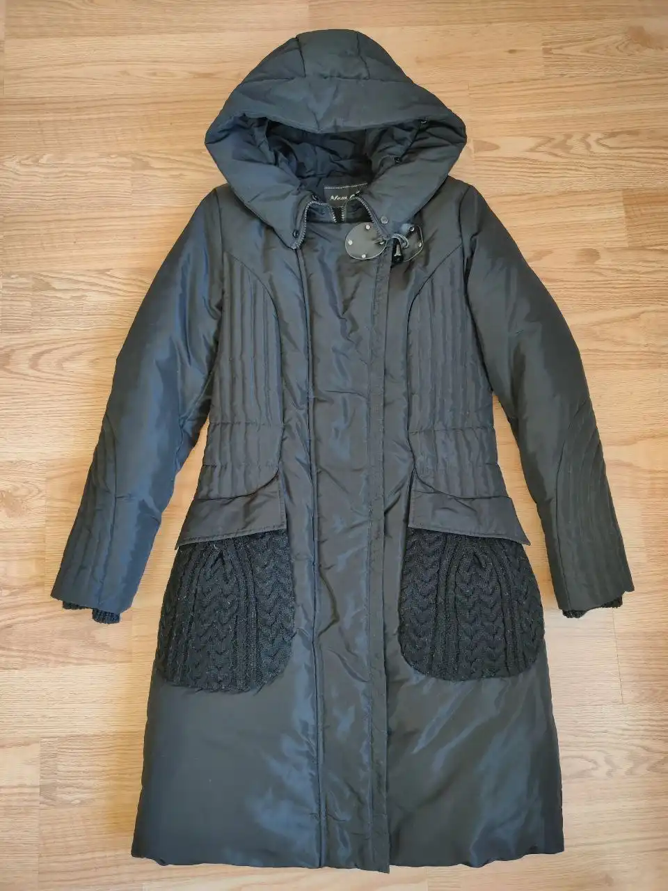 Пуховик-куртка New Lait зимний черный размер 46 (М)