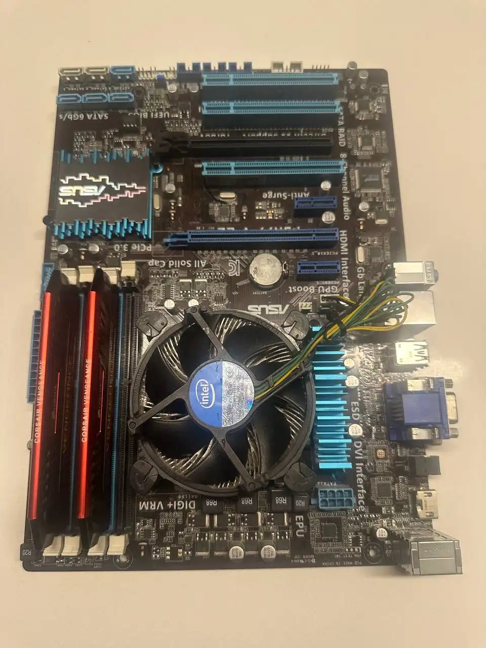 Продажа комплектующих ПК: Материнская плата ASUS, процессор Intel i5, оперативная память