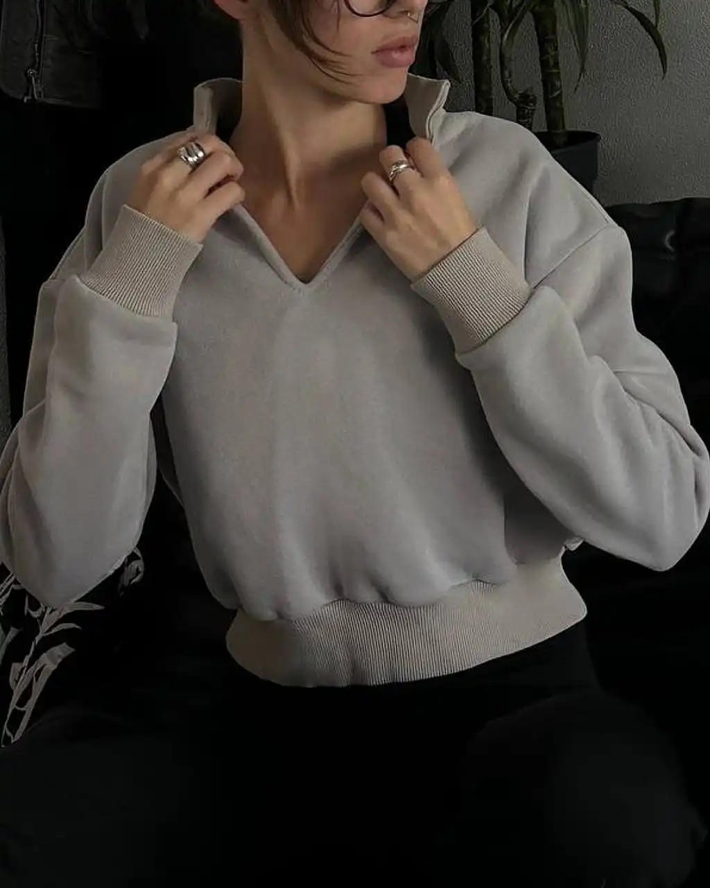 Продам флисовое худи кроп Sokolova brand