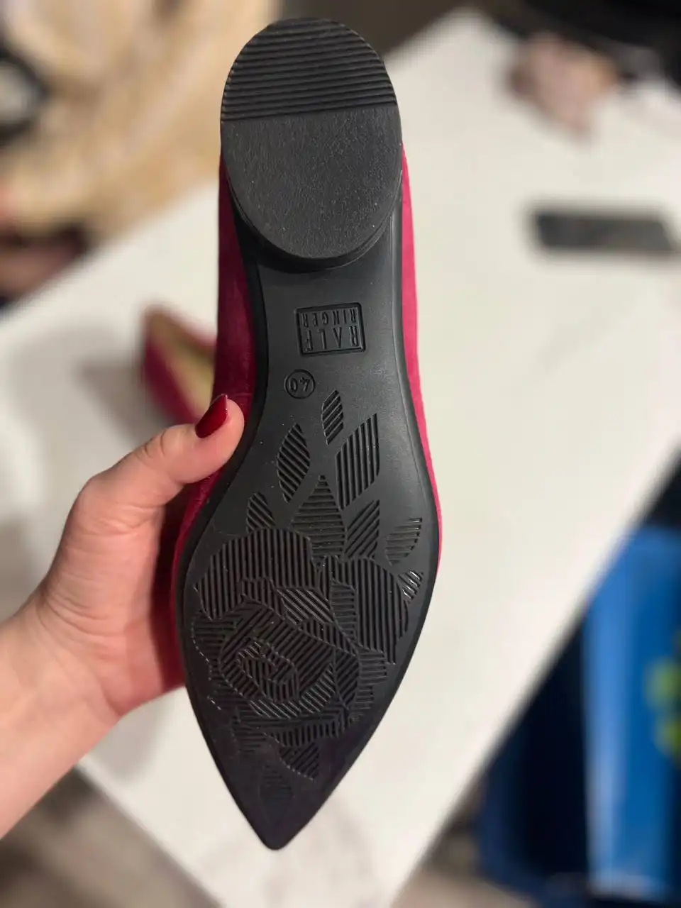 Лодочки без каблука фуксия - Обувь (Одежда) в Владивосток