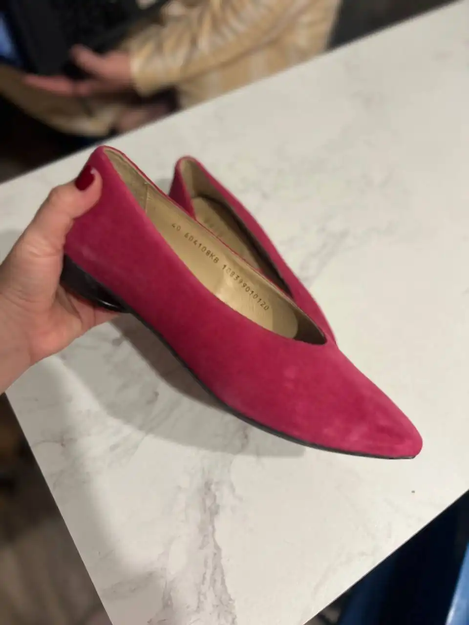 Лодочки без каблука фуксия - Обувь (Одежда) в Владивосток