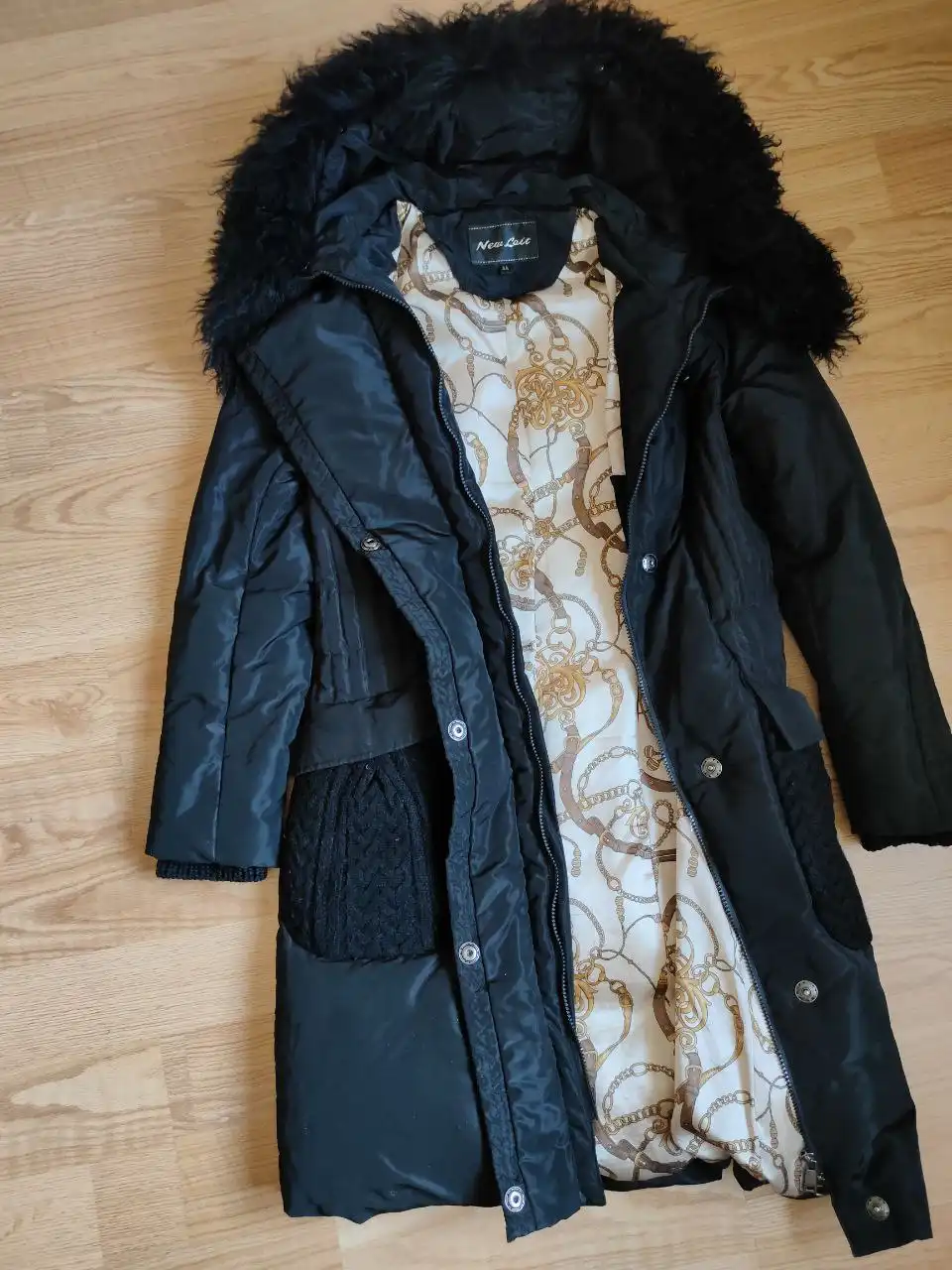 Пуховик-куртка New Lait зимний черный размер 46 - Верхняя одежда (Одежда) в Владивосток