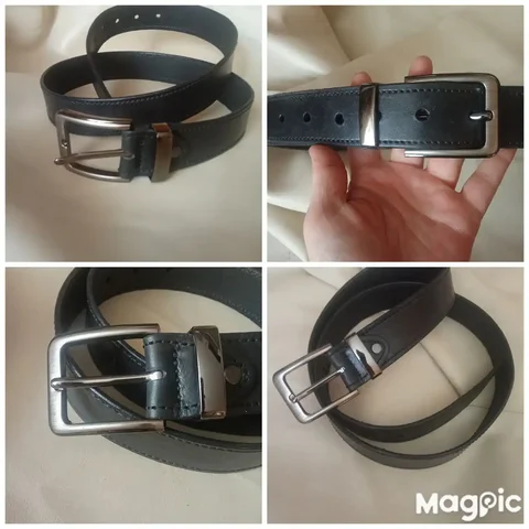 Мужской ремень ручной работы черного цвета - Обувь в Раздольное