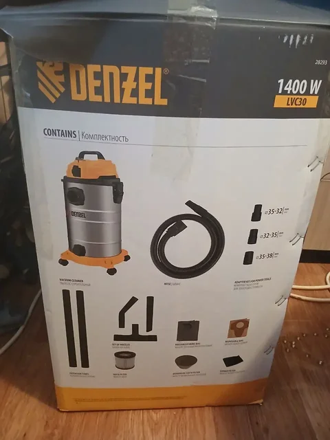 Продам строительный пылесос DENZEL LVC30 1400W - DVD диски в Владивосток