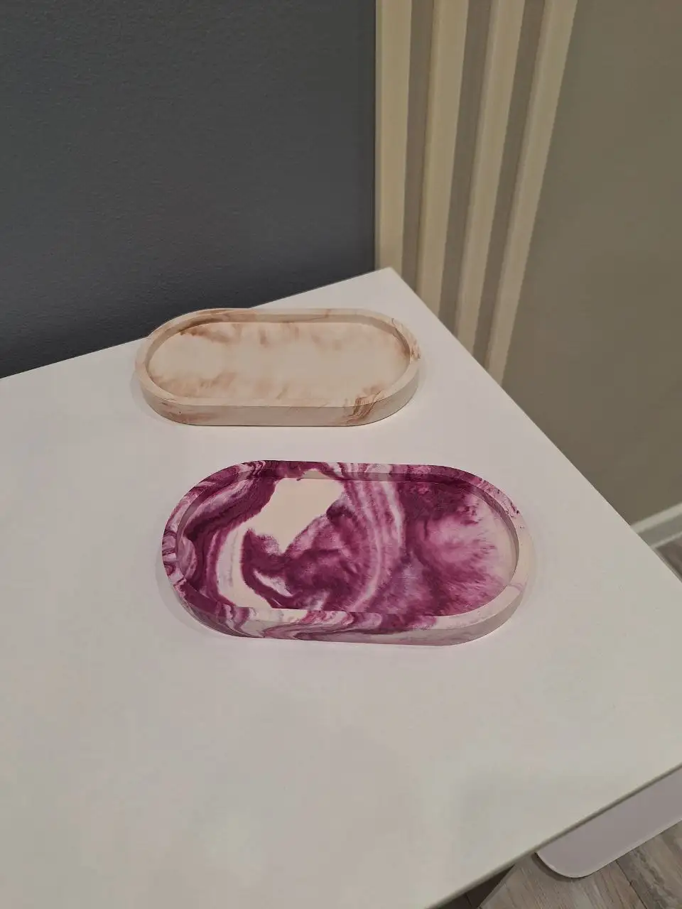 Гипсовые подносы ручной работы 9.5х18 см - Рукоделие (Барахолка) в Владивосток