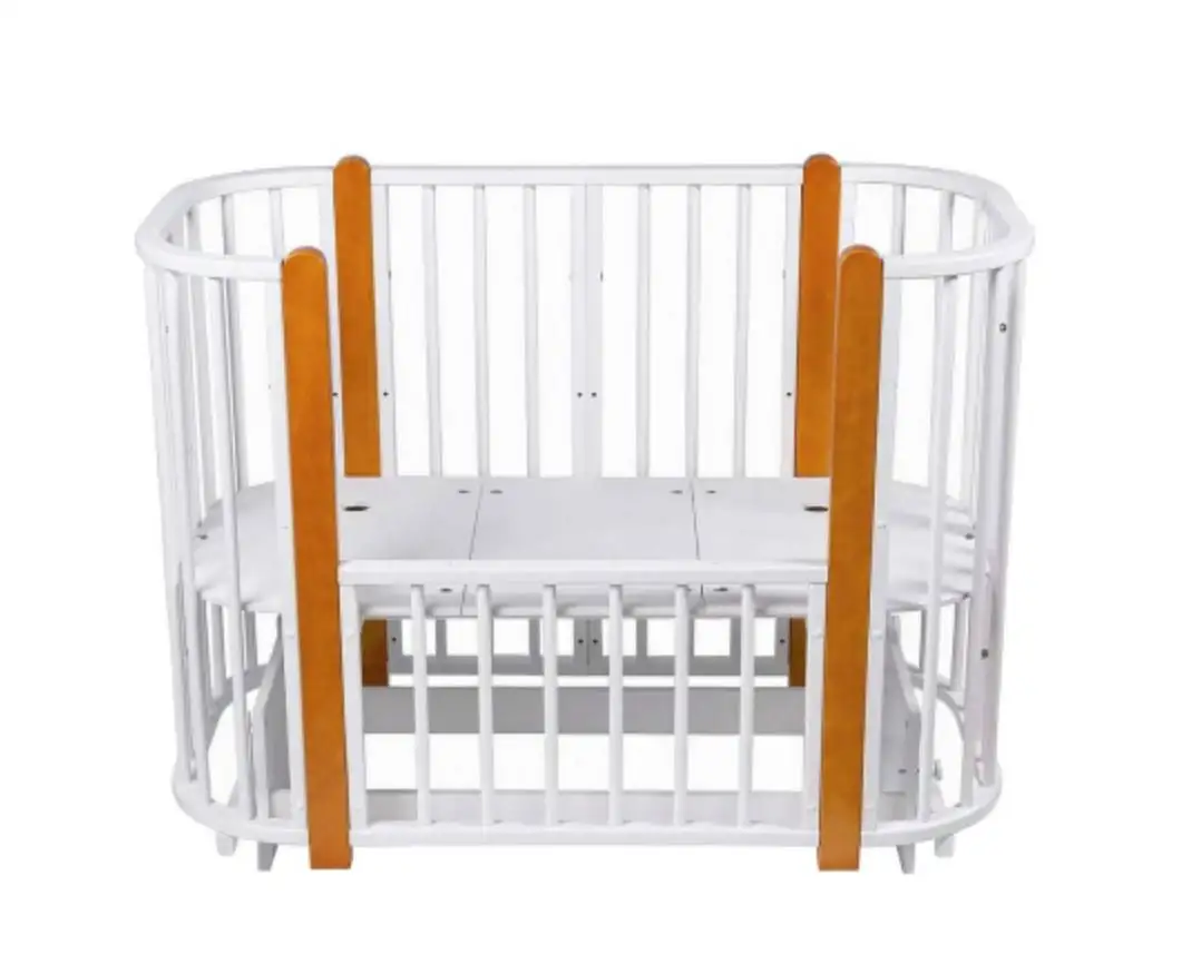 Продам современную кроватку трансформер 5 в 1 овальной формы для ребенка - Мебель (Товары для детей) в Владивосток