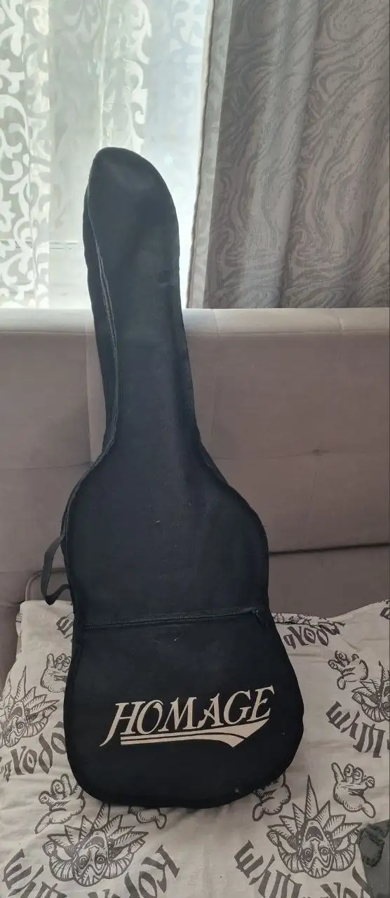Продам электрогитару Homage с чехлом - Музыкальные инструменты (Барахолка) в Владивосток