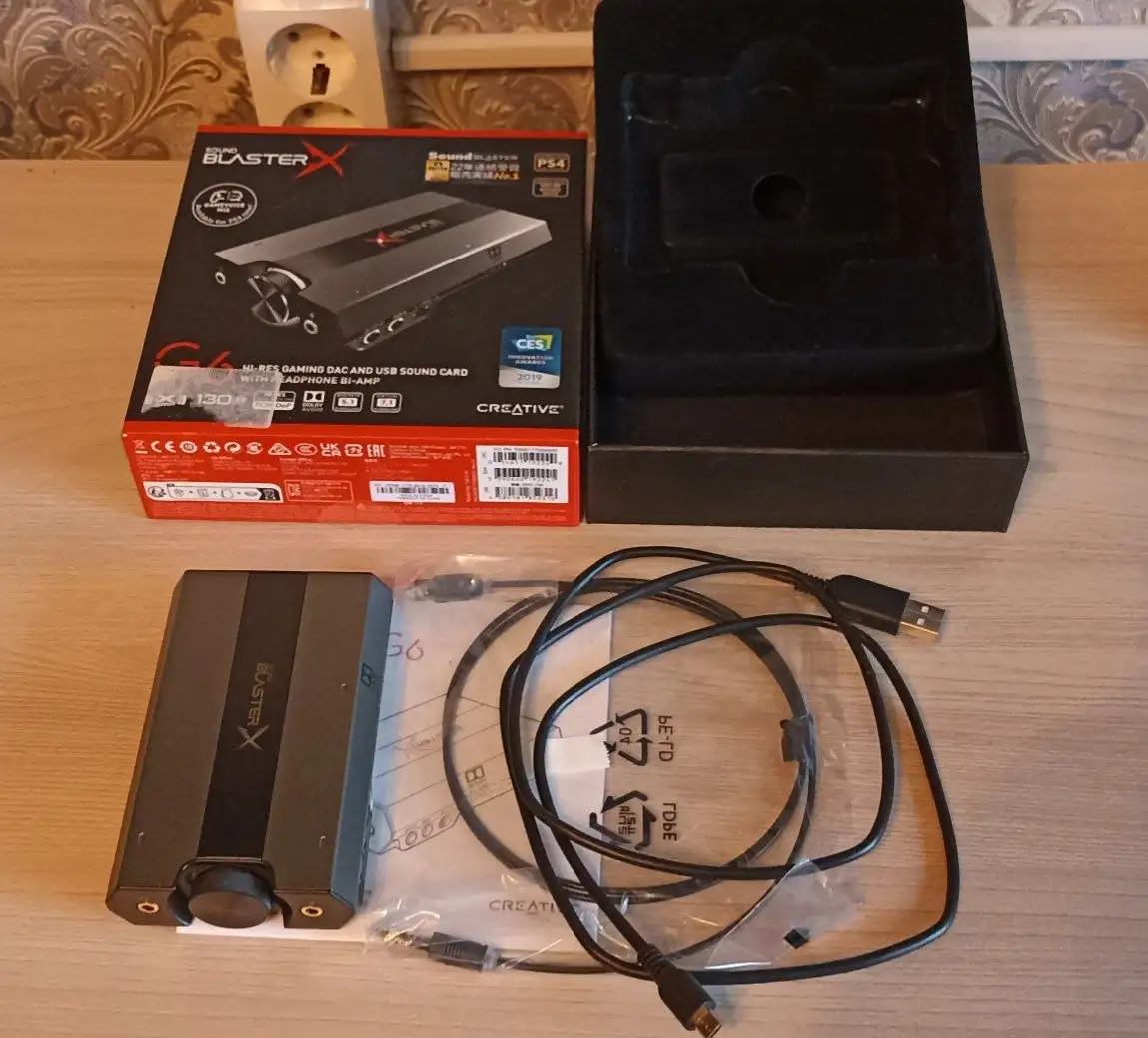 Продам внешнюю звуковую карту Creative Sound BlasterX G6 - Звуковые карты (Электроника) в Владивосток
