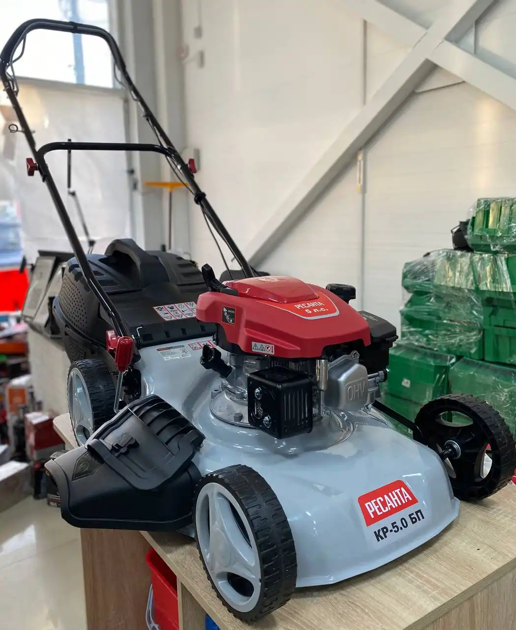 Бензиновая газонокосилка Ресанта КР-5.0 БТ 70/3/12 - Газонокосилки (Барахолка) в Ставрополь