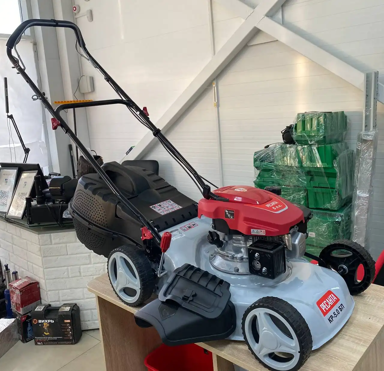 Бензиновая газонокосилка Ресанта КР-5.0 БТ 70/3/12 - Газонокосилки (Барахолка) в Ставрополь