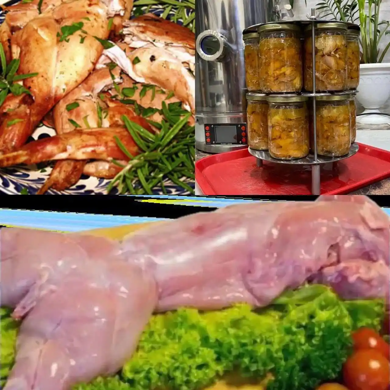 Парные тушки кролика