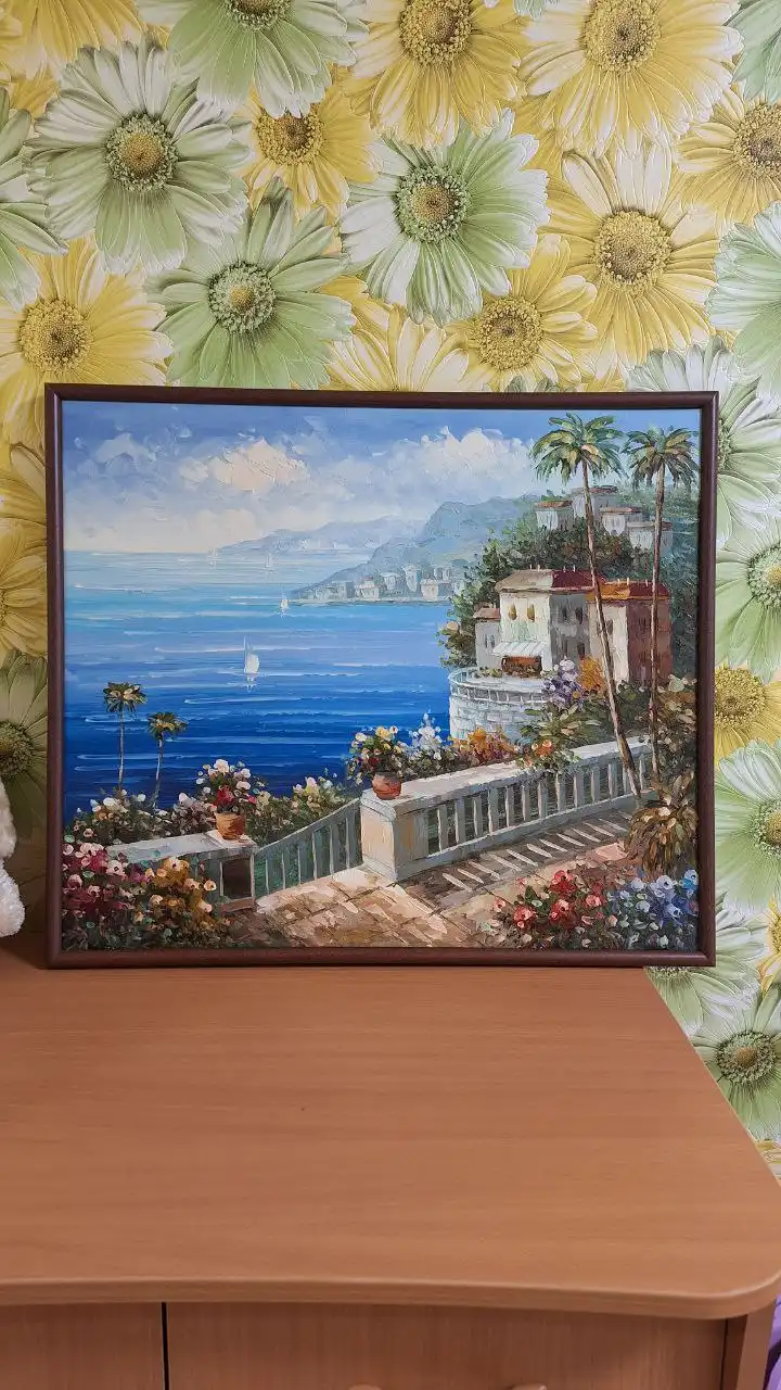 Картина ручная работа масляными красками 65×55