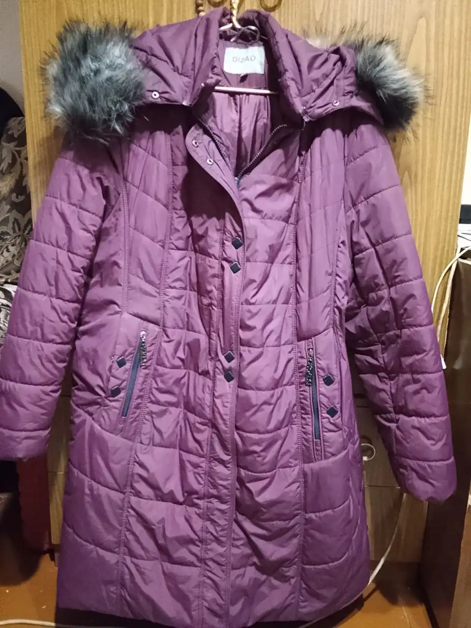 Зимнее платье тёплое размер 66-68