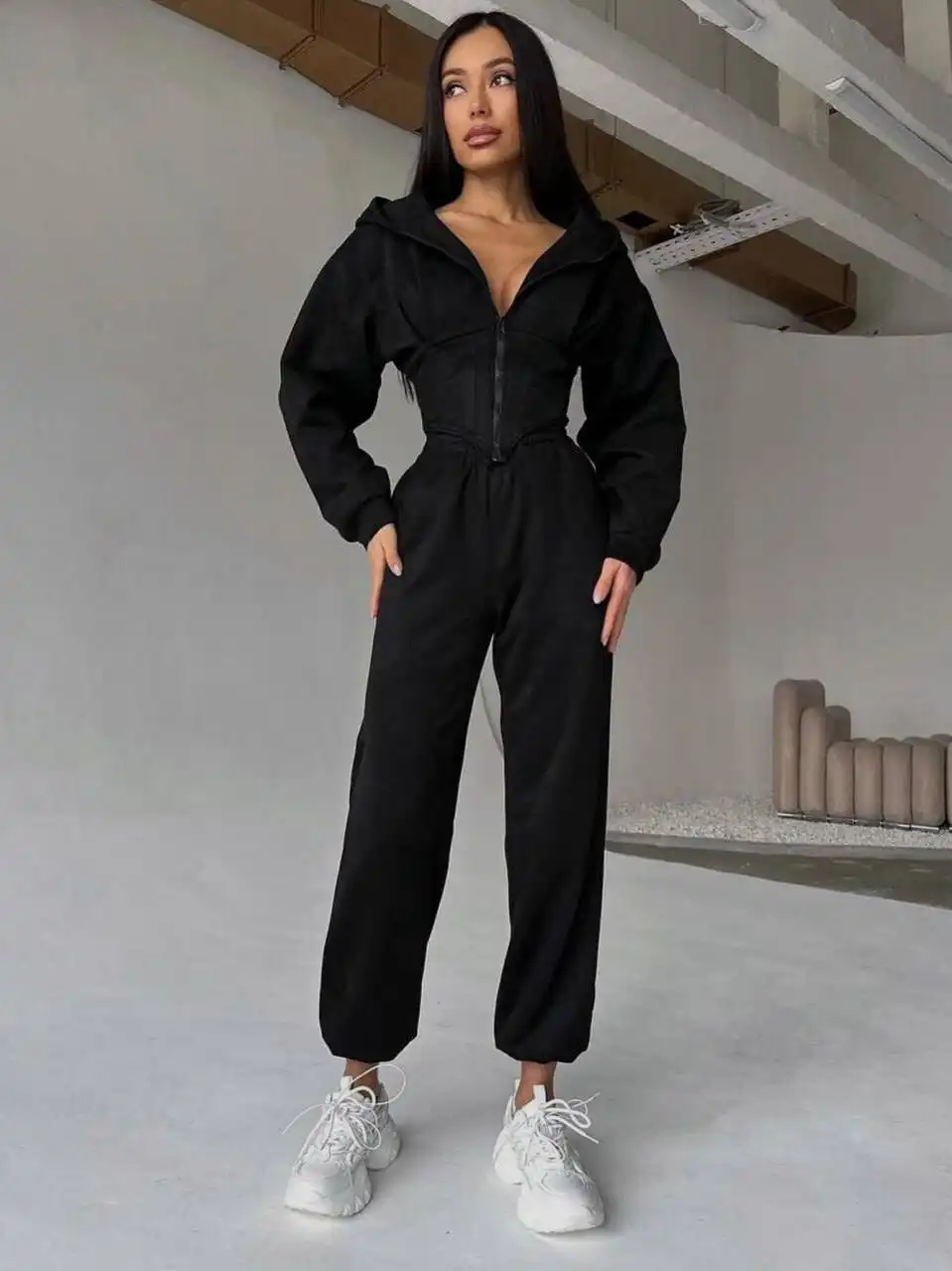 Флисовый костюм с капюшоном новый с биркой