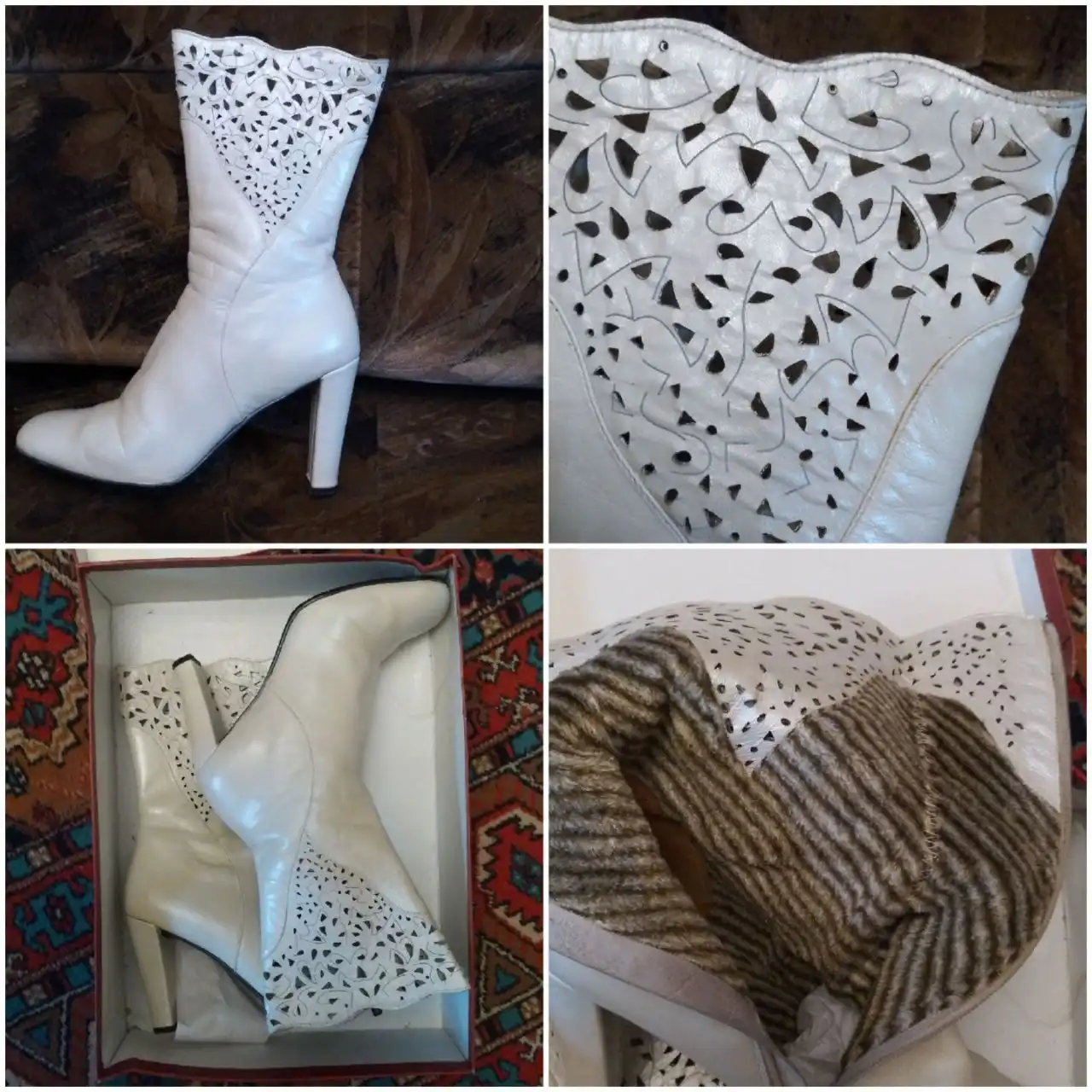 Продам сапожки молочного цвета 38-39р натуральная кожа