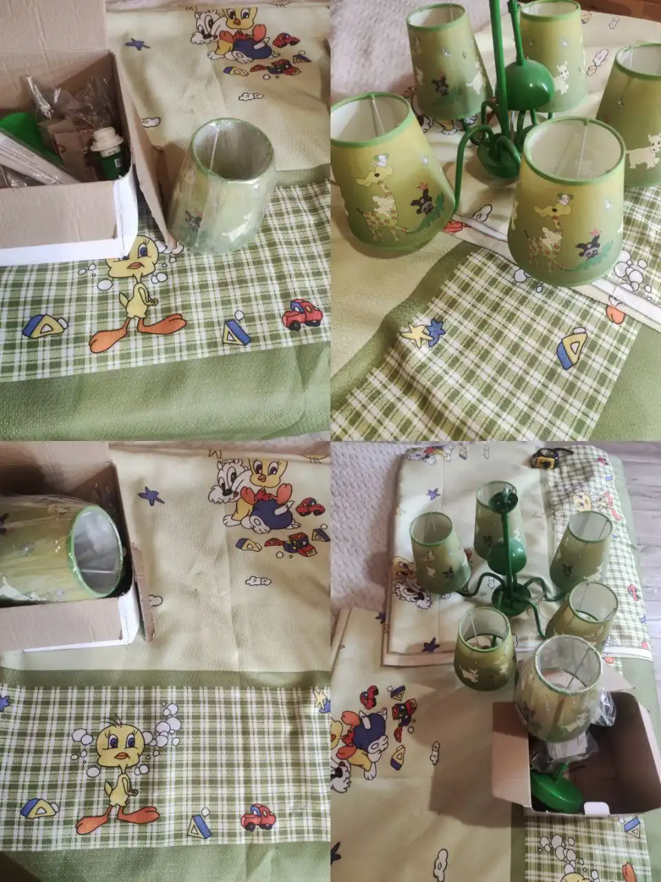 Продам комплект штор 150/230, люстру и лампу