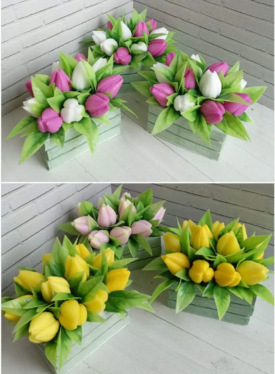 Тюльпаны из мыла ручной работы к 8 марта - Рукоделие (Хобби и отдых) в Большой Луг