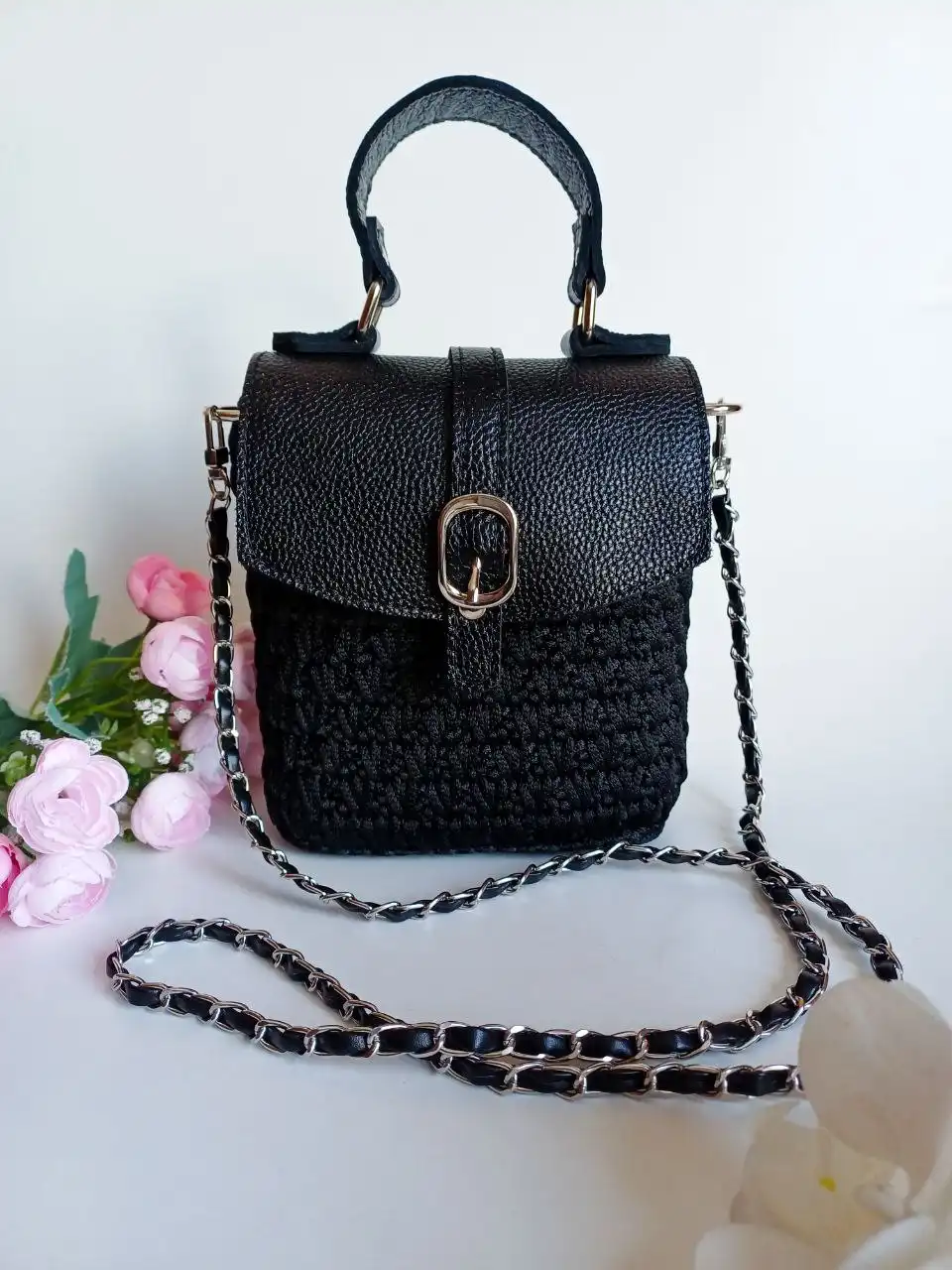 Классическая мини сумочка из натуральной кожи - Аксессуары (Одежда) в Шелехов