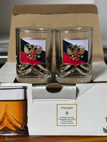 Набор стопок с гербом на 23 февраля - Съедобные подарки в Шелехов