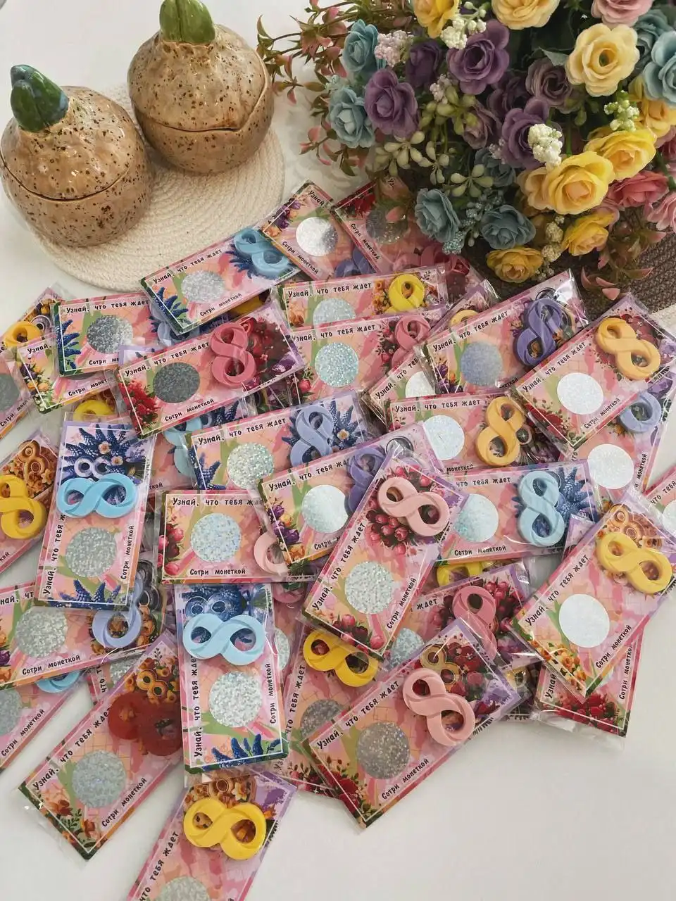 Презент на 8 марта для коллег - предсказания с мини-мылом - Подарки (Хобби и отдых) в Шелехов