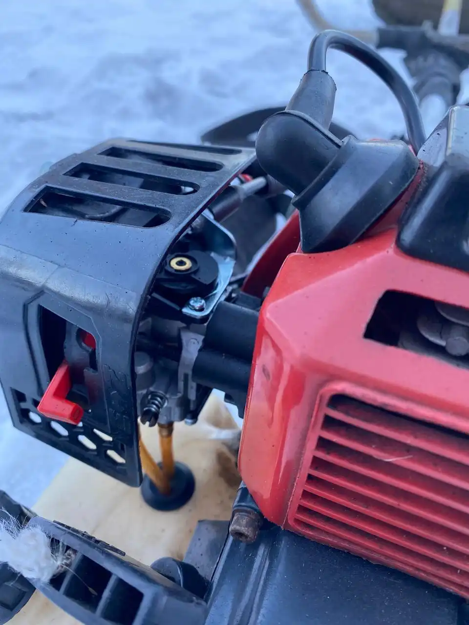 Продажа бензиновой газонокосилки триммера с заменёнными деталями - Садовый инвентарь (Барахолка) в Шелехов