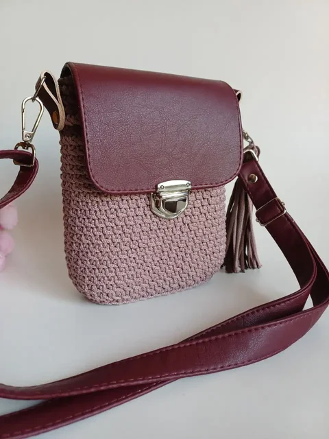 Сумочка из полиэфирного шнура с эко-кожей - частное объявление в Баклаши