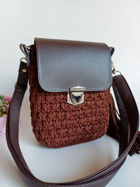 Сумочка из полиэфирного шнура с эко-кожей - частное объявление в Баклаши