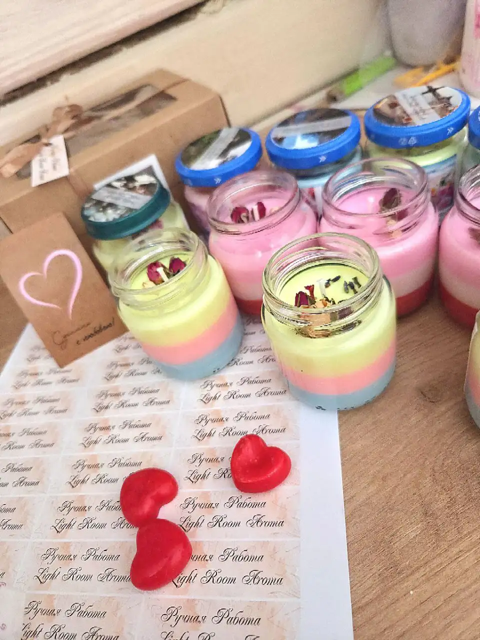 Свеча ручной работы с тремя ароматами - Рукоделие (Хобби и отдых) в Шелехов
