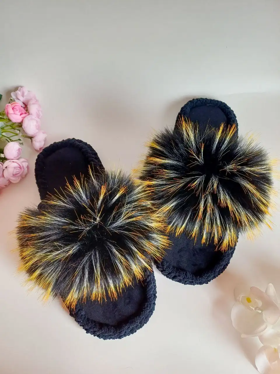 Тапочки с меховой опушкой размер 41-42 - Обувь (Барахолка) в Шелехов