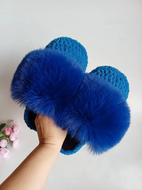 Классические закрытые тапочки с меховой опушкой - Детская обувь в Шелехов