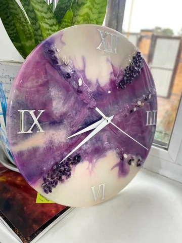 Продам часы из эпоксидной смолы диаметром 30 см - Рассада в Шелехов